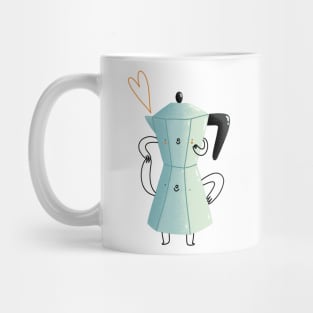 Cute cartoon coffee pot Mug